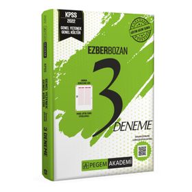 2022 KPSS Genel Kültür Genel Yetenek Ezberbozan 3 Deneme - Pegem Akademi Yayıncılık