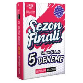 2022 KPSS Genel Kültür Genel Yetenek Sezon Finali Tamamı Çözümlü 5 Deneme Pegem Yayınları