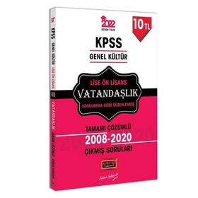 2022 KPSS Genel Kültür Lise Ön Lisans Vatandaşlık Tamamı Çözümlü Çıkmış Sorular