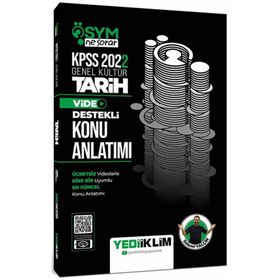 2022 KPSS Genel Kültür ÖSYM Ne Sorar Tarih Video Destekli Konu Anlatımı Yediiklim Yayınları