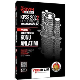2022 KPSS Genel Kültür ÖSYM Ne Sorar Vatandaşlık Video Destekli Konu Anlatımı Yediiklim Yayınları