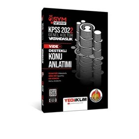 2022 KPSS Genel Kültür ÖSYM Ne Sorar Vatandaşlık Video Destekli Konu Anlatımı Yediiklim Yayınları