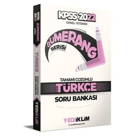2022 KPSS Genel Yetenek Bumerang Türkçe Tamamı Çözümlü Soru Bankası Yediiklim Yayınları