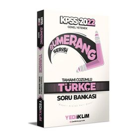 2022 KPSS Genel Yetenek Bumerang Türkçe Tamamı Çözümlü Soru Bankası Yediiklim Yayınları