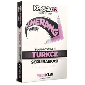 2022 KPSS Genel Yetenek Bumerang Türkçe Tamamı Çözümlü Soru Bankası Yediiklim Yayınları