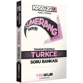 2022 KPSS Genel Yetenek Bumerang Türkçe Tamamı Çözümlü Soru Bankası Yediiklim Yayınları