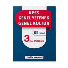 2022 KPSS Genel Yetenek Genel Kültür QR Çözümlü 3 Deneme - Dijital Hoca Akademi