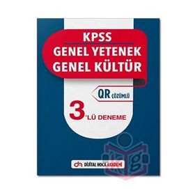 2022 KPSS Genel Yetenek Genel Kültür QR Çözümlü 3 Deneme - Dijital Hoca Akademi