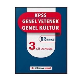 2022 KPSS Genel Yetenek Genel Kültür QR Çözümlü 3 Deneme - Dijital Hoca Akademi