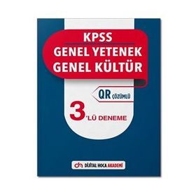 2022 KPSS Genel Yetenek Genel Kültür QR Çözümlü 3 Deneme - Dijital Hoca Akademi