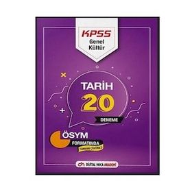 2022 KPSS GK Tarih Tamamı Çözümlü 20 Deneme - Dijital Hoca Akademi