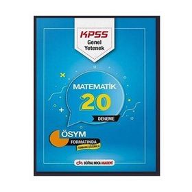 2022 KPSS GY Matematik Tamamı Çözümlü 20 Deneme - Dijital Hoca Akademi Yayınları