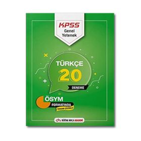 2022 KPSS GY Türkçe Tamamı Çözümlü 20 Deneme - Dijital Hoca Akademi Yayın