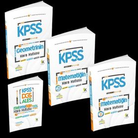 2022 KPSS Matematik 1 2 Cilt ve Geometrinin Kara Kutusu Konu Özetli Soru Bankası