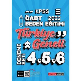 2022 KPSS ÖABT Beden Eğitimi Türkiye Geneli 4-5-6 3'lü Deneme - Pegem Akademi Yayıncılık