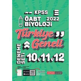 2022 Kpss ÖABT Biyoloji 10-11-12 Türkiye Geneli 3'lü Deneme - Pegem Akademi Yayıncılık