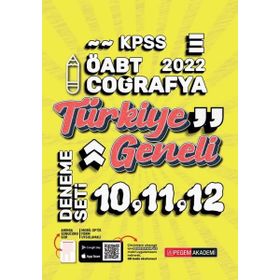 2022 Kpss ÖABT Coğrafya 10-11-12 Türkiye Geneli 3'lü Deneme - Pegem Akademi Yayıncılık