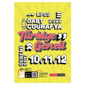 2022 Kpss ÖABT Coğrafya 10-11-12 Türkiye Geneli 3'lü Deneme - Pegem Akademi Yayıncılık