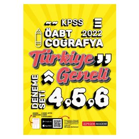 2022 KPSS ÖABT Coğrafya 4-5-6 - Pegem Akademi Yayıncılık