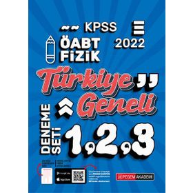 2022 KPSS ÖABT Fizik 1-2-3 - Pegem Akademi Yayıncılık