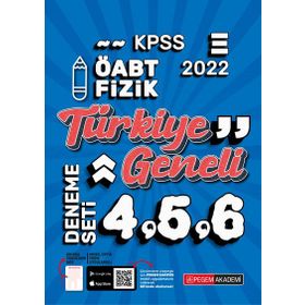 2022 KPSS ÖABT Fizik 4-5-6 - Pegem Akademi Yayıncılık