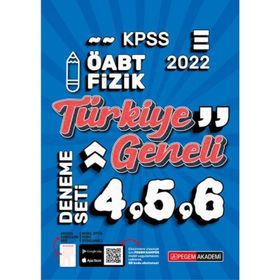 2022 KPSS ÖABT Fizik 4-5-6 - Pegem Akademi Yayıncılık