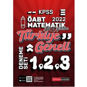 2022 KPSS ÖABT İlköğretim Matematik 1-2-3 3'lü Deneme - Pegem Akademi Yayıncılık