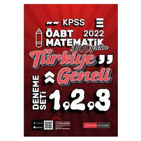 2022 KPSS ÖABT İlköğretim Matematik 1-2-3 3'lü Deneme - Pegem Akademi Yayıncılık