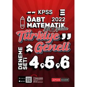2022 KPSS ÖABT İlköğretim Matematik 4-5-6 3'lü Deneme - Pegem Akademi Yayıncılık
