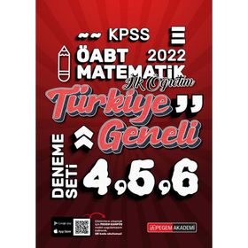 2022 KPSS ÖABT İlköğretim Matematik 4-5-6 3'lü Deneme - Pegem Akademi Yayıncılık