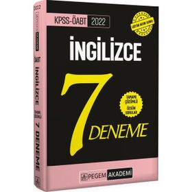 2022 Kpss Öabt İngilizce Tamamı Çözümlü 7 Deneme - Pegem Akademi Yayıncılık
