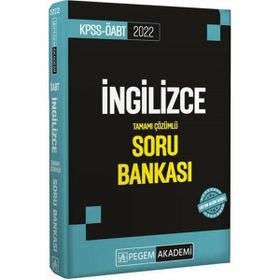 2022 Kpss Öabt İngilizce Tamamı Çözümlü Soru Bankası - Pegem Akademi Yayıncılık
