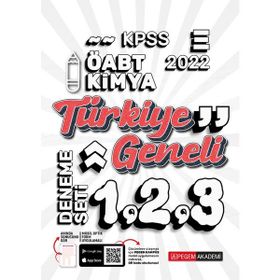 2022 KPSS ÖABT Kimya 1-2-3 3'lü Deneme - Pegem Akademi Yayıncılık