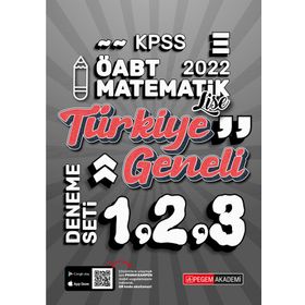 2022 KPSS ÖABT Lise Matematik 1-2-3 3'lü Deneme - Pegem Akademi Yayıncılık