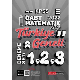 2022 KPSS ÖABT Lise Matematik 1-2-3 3'lü Deneme - Pegem Akademi Yayıncılık