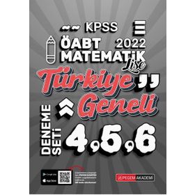 2022 KPSS ÖABT Lise Matematik 4-5-6 3'lü Deneme - Pegem Akademi Yayıncılık