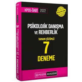 2022 KPSS ÖABT Psikolojik Danışma ve Rehberlik 7 Deneme - Pegem Akademi Yayıncılık