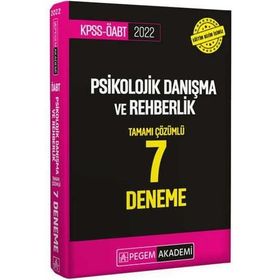 2022 KPSS ÖABT Psikolojik Danışma ve Rehberlik 7 Deneme - Pegem Akademi Yayıncılık