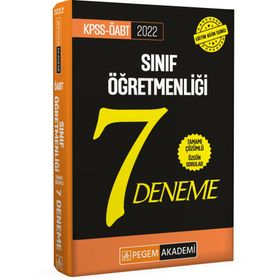 2022 Kpss Öabt Sınıf Öğretmenliği Tamamı Çözümlü 7 Deneme - Pegem Akademi Yayıncılık