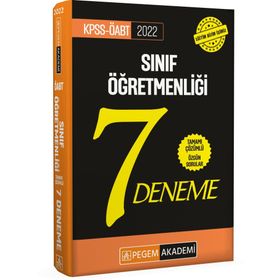 2022 Kpss Öabt Sınıf Öğretmenliği Tamamı Çözümlü 7 Deneme - Pegem Akademi Yayıncılık
