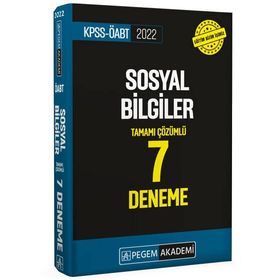 2022 Kpss Öabt Sosyal Bilgiler 7 Deneme - Pegem Akademi Yayıncılık