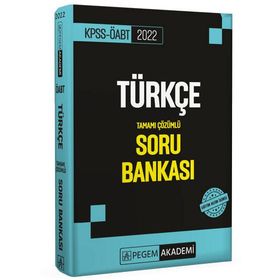 2022 KPSS ÖABT Türkçe Soru Bankası - Pegem Akademi Yayıncılık