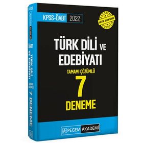 2022 Kpss Öabt Türkdili ve Edebiyatı 7 Deneme - Pegem Akademi Yayıncılık