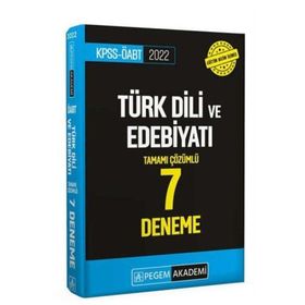2022 Kpss Öabt Türkdili ve Edebiyatı 7 Deneme - Pegem Akademi Yayıncılık