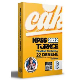 2022 KPSS Tamamı Çözümlü 22 Deneme Türkçe