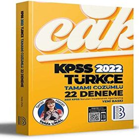 2022 KPSS Tamamı Çözümlü 22 Deneme Türkçe