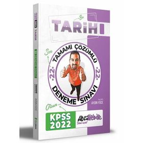 2022 KPSS Tarih Tamamı Çözümlü 22 Deneme Hocawebde Yayınları