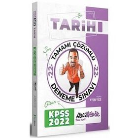 2022 KPSS Tarih Tamamı Çözümlü 22 Deneme Hocawebde Yayınları