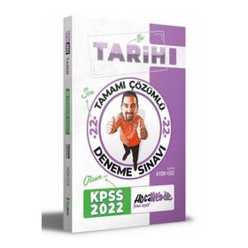 2022 KPSS Tarih Tamamı Çözümlü 22 Deneme Hocawebde Yayınları