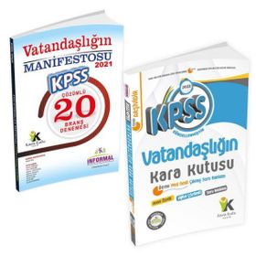 2022 Kpss Vatandaşlığın Kara Kutusu Soru Bankası+vatandaşlık Manifesto Çözümlü Branş Deneme 2'li Set